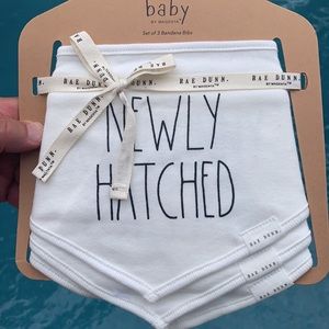 New Rae Dunn set of 3 Baby Bibs